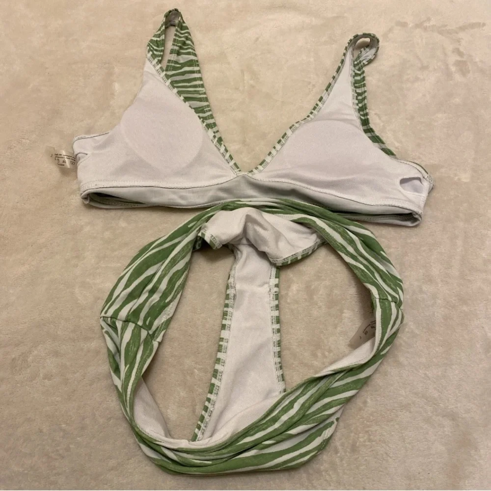 SHEIN Green Zebra Print Bikini